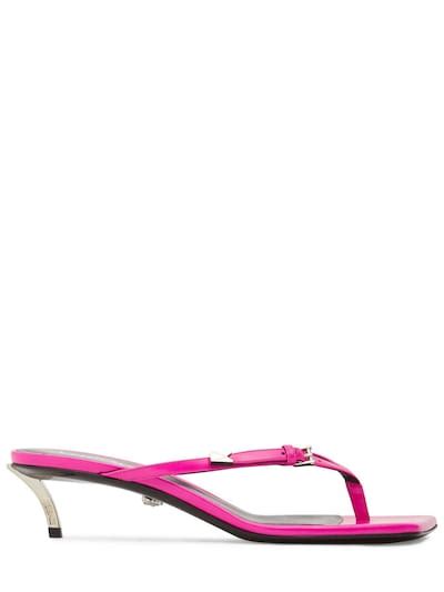 versace tacchi pelle fucsia|versace sandals for women.